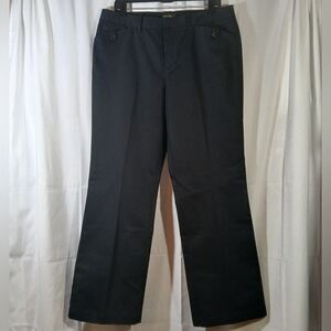 Eddie Bauer Womens 14 Mercer Black Pants NWT Straight Leg Hong Kong